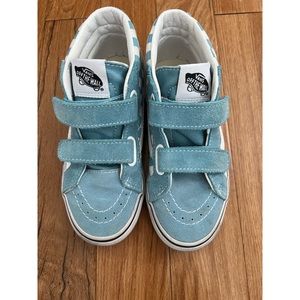 Hi - Top checker box blue and white vans